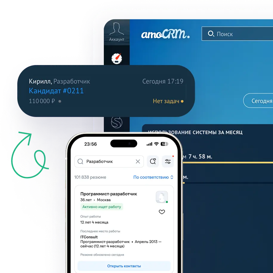 Интеграция HH.ru для amoCRM
