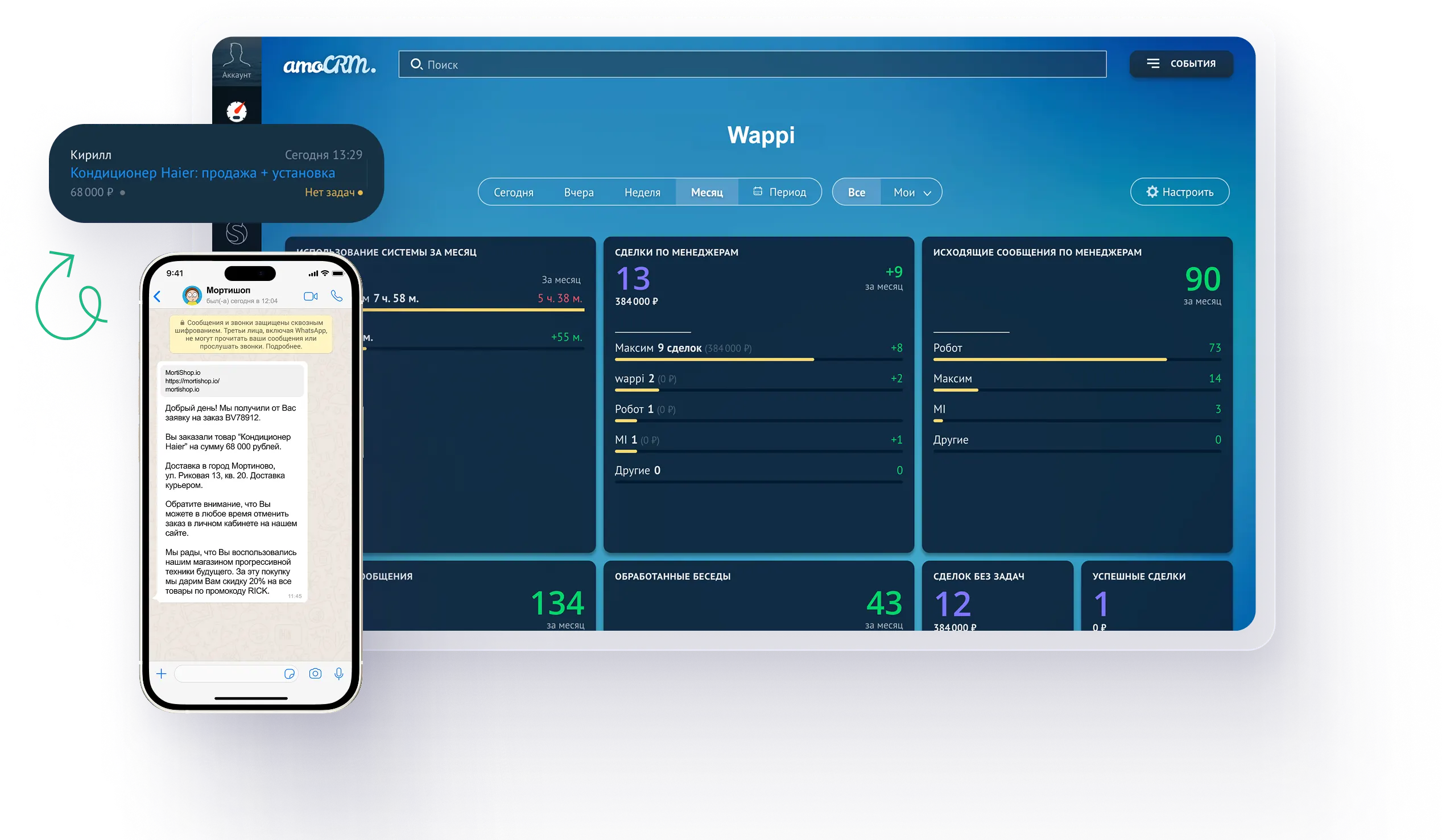 Интеграция WhatsApp для amoCRM